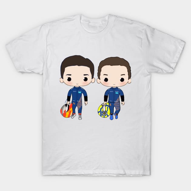 Carlos Sainz & Lando Norris T-Shirt by cutedrivers